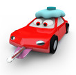 Broken Down Car - Thermometer