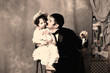 with Dad - retro style