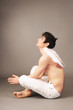 male praying angel.