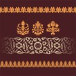 Set of different style borders and ornaments