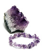 Améthyste du Brésil et bracelet en améthyste