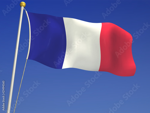 Illustration: Frankreich Flagge Frankreich Flagge
