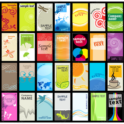Vector: business cards verticales business cards verticales