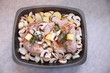 Raw Quarter Chicken Roast