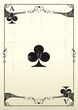 Ace Of Clubs grunge background