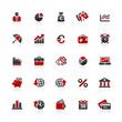 Red & Black Website Icons