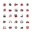 Red & Black Website Icons Red & Black Website Icons