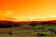 Photographie : Paysage au ciel flamboyant