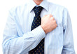 Businessman Lawyer with hand on heart