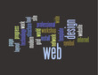 Web design word collage