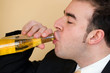 Man Drinking Beer