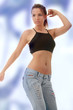 Young female dancing jazz Young female dancing jazz