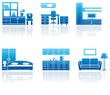 Furniture icon set