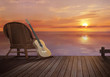 Illustration: abend am pier abend am pier