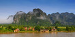 View of Vang Vieng, Laos View of Vang Vieng, Laos