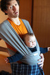 father carry kid