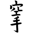 MARTIAL ARTS - hieroglyf KARATE