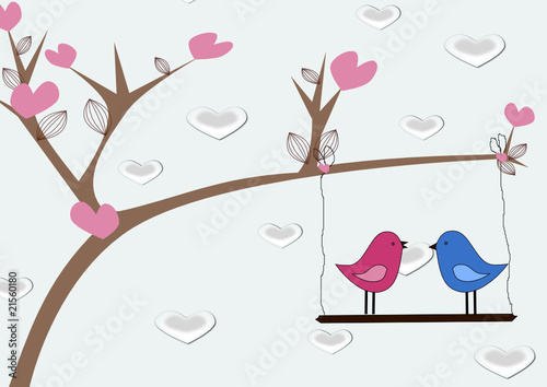 Vector: pollitos enamorados pollitos enamorados