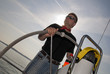 Skipper am Ruder