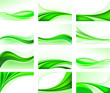 Abstract ecology background set Abstract ecology background set