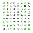 Green Web and Business Icons