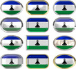 twelve buttons of the Flag of Lesotho