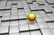 Golden sphere in the labyrinth