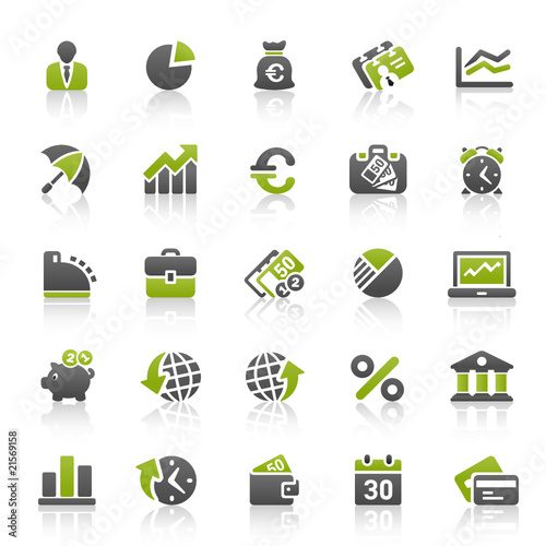 Vektor: Green & Black Website Icons Green & Black Website Icons