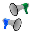 Vector illustration of 2 megaphone Vector illustration of 2 megaphone