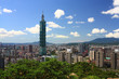 sunny Taipei scene with taipei101.