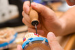 Remodeling of teeth of wax