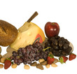 Buffet of fruits, nuts, cheese, bread 608