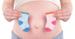 Pregnant Belly with Baby Socks Pregnant Belly with Baby Socks