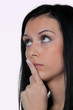 Thoughtful woman