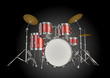 Vector drum kit