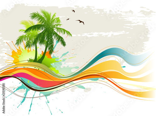 Vector: Tropical background Tropical background