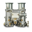 Photo: Italian automobile carburetor, isolated with clipping path Italian automobile carburetor, isolated with clipping path