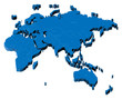 3d map of Eurasia, Africa and Australia 3d map of Eurasia, Africa and Australia