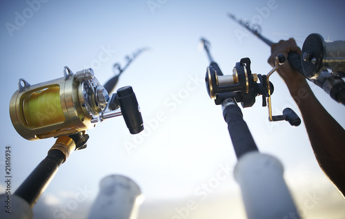Photo: fishing rods early in the morning fishing rods early in the morning