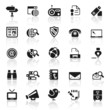 set 7 - communication icons 2 - black series