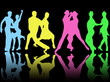Coppie danzanti a colori Coppie danzanti a colori