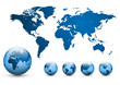Map of the world, vector.