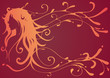 girl with wavy hair