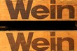 Logo Wein Holzkiste Weinkiste Vino Vin nostalgisch