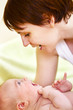 happy young mother with her baby boy happy young mother with her baby boy