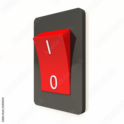 Illustration: Power OFF - Red & Black - 7 Power OFF - Red & Black - 7