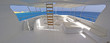 Sundeck of a large motor yacht