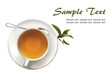 tea cup and tea leaves tea cup and tea leaves