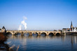 Historic bridge over the river