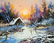 Rural winter landscape Rural winter landscape